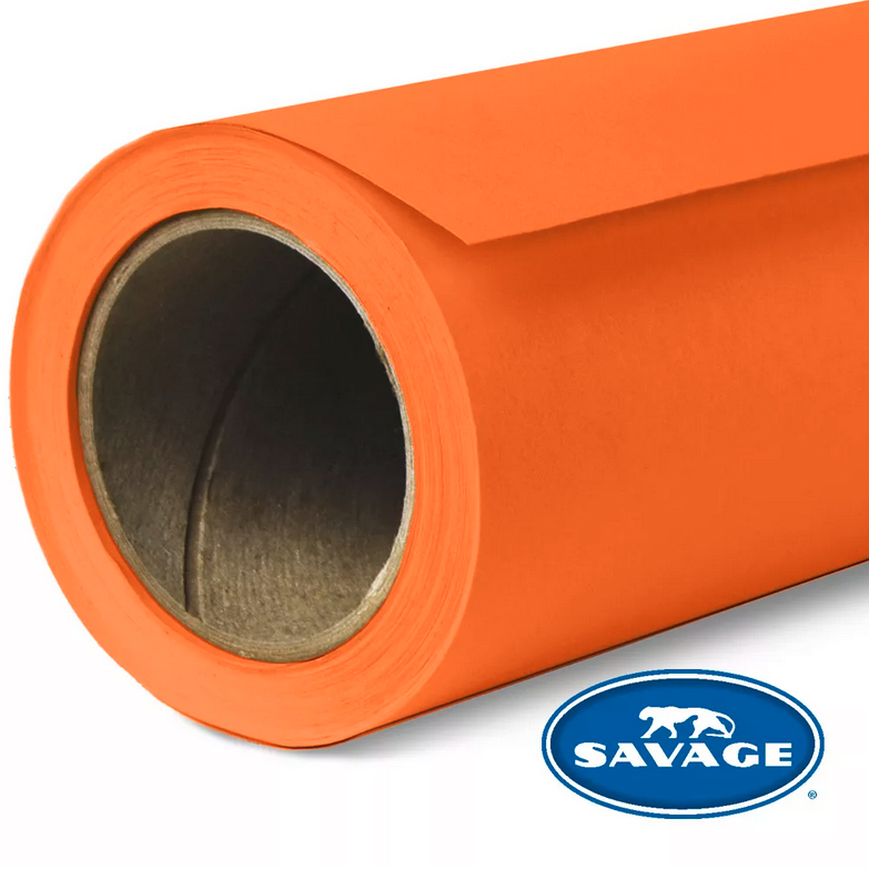 Savage Orange 24 2.75x11m papirna pozadina, Made in USA - 3